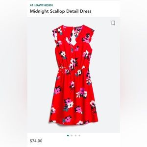 41 Hawthorn Midnight Scallop Detail Dress